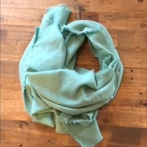 Teal oversize blanket scarf